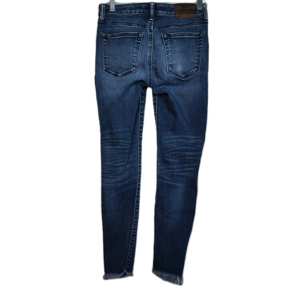 Lucky Brand Lolita Super Skinny Cropped Women's Jeans, 00/24, Raw Hem, Blue - Picture 7 of 13